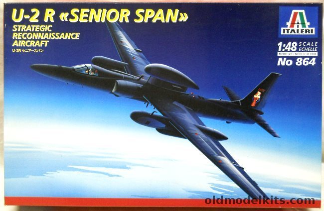 Italeri 1/48 Lockheed U-2R Senior Span Spyplane - (ex Testors), 864 plastic model kit